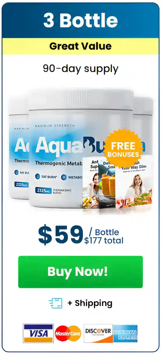 AquaBurn 3 bottle pricing