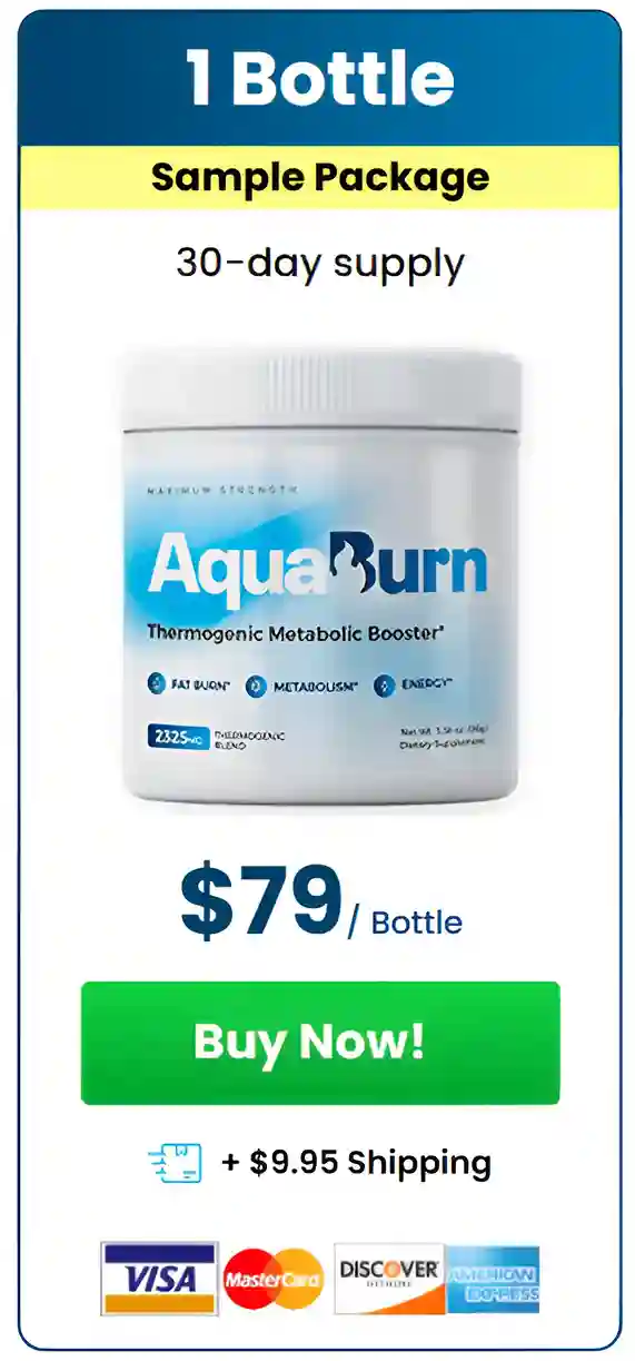 AquaBurn 1 bottle pricing